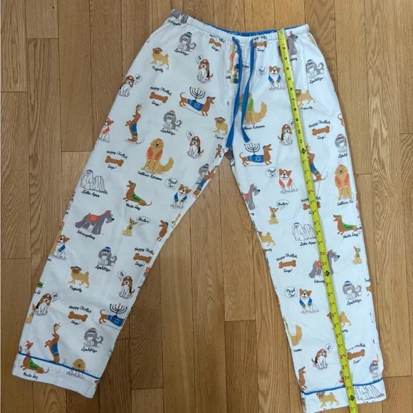 HTF P.J. Salvage Happy Pawnukkah Dog Hanukkah Flannel Pajama Set - Size M - Picture 6 of 10